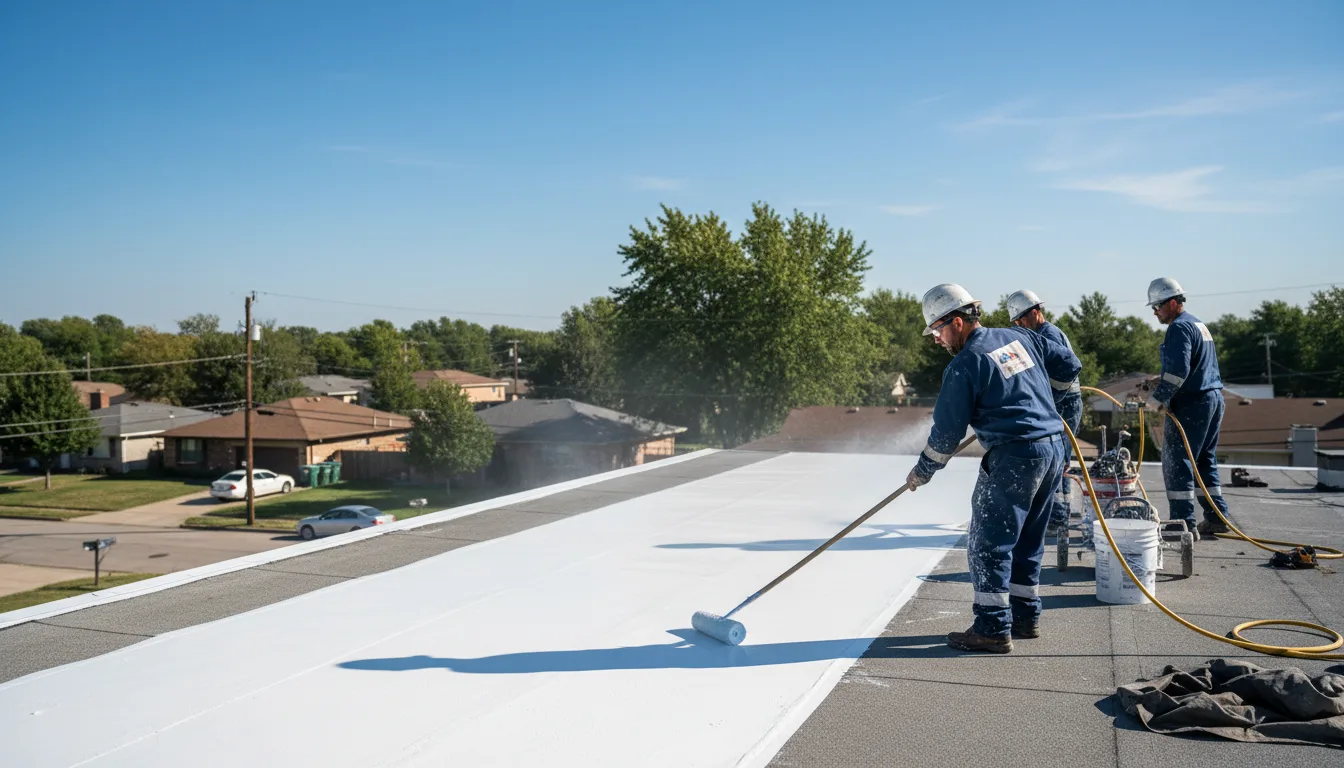 Commercial roof coating in Climax, NC near me